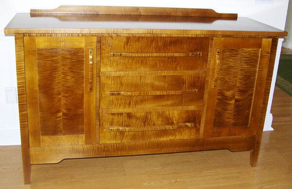 Custom wood credenza